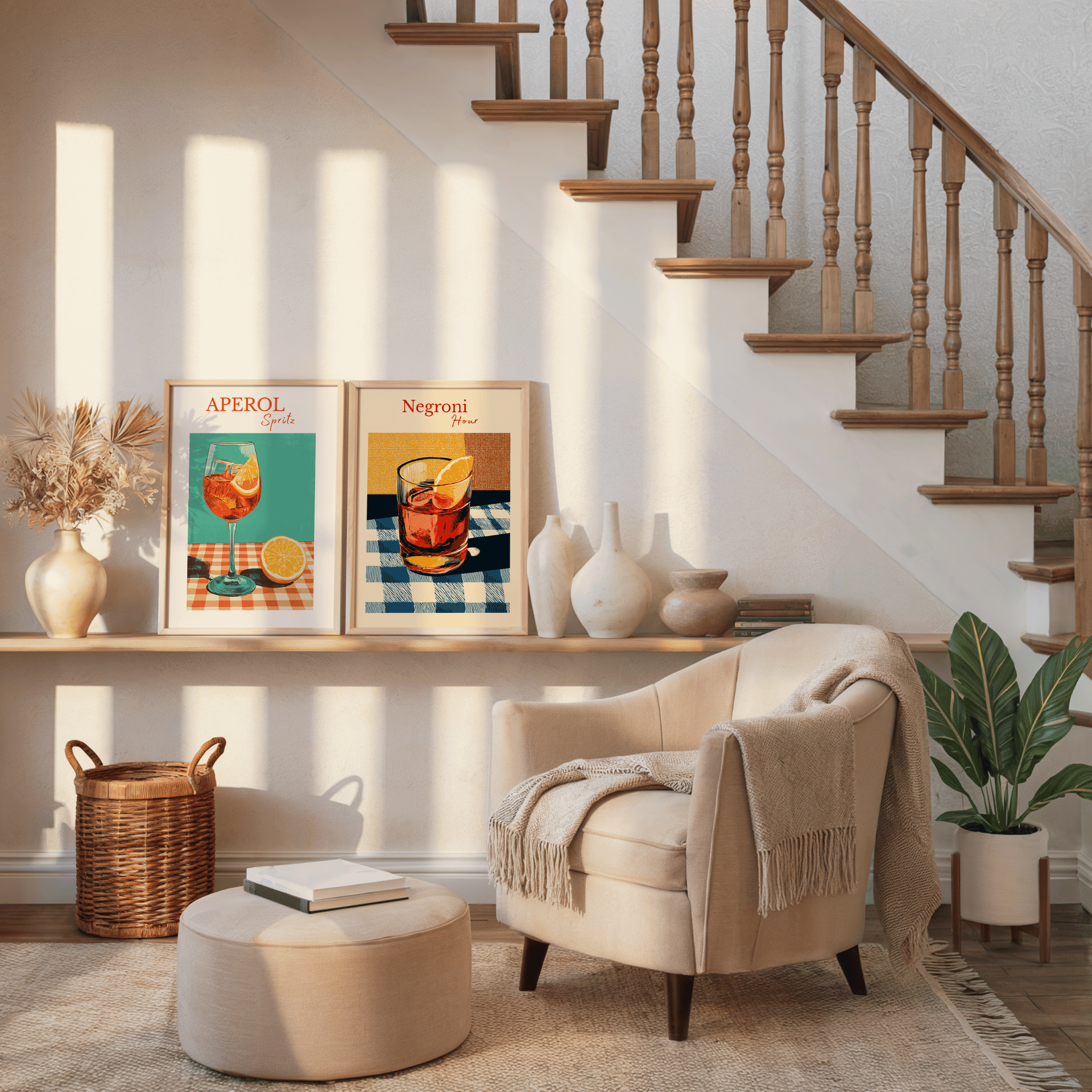 Poster Set „Aperitivo Time“ – Stilvolle Drinks für dein Zuhause