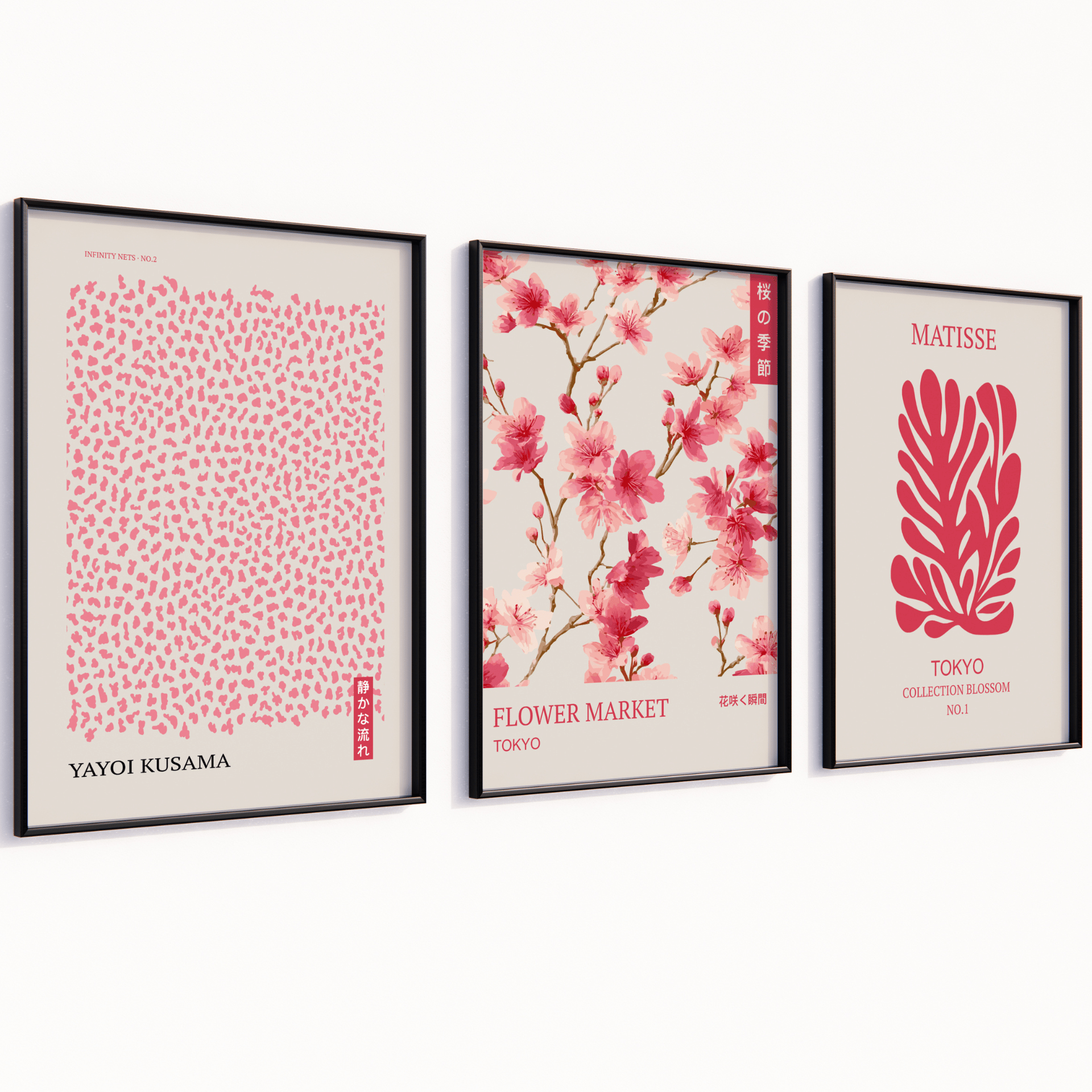 Poster Set „Tokyo Bloom“ – Kunst trifft florale Leichtigkeit