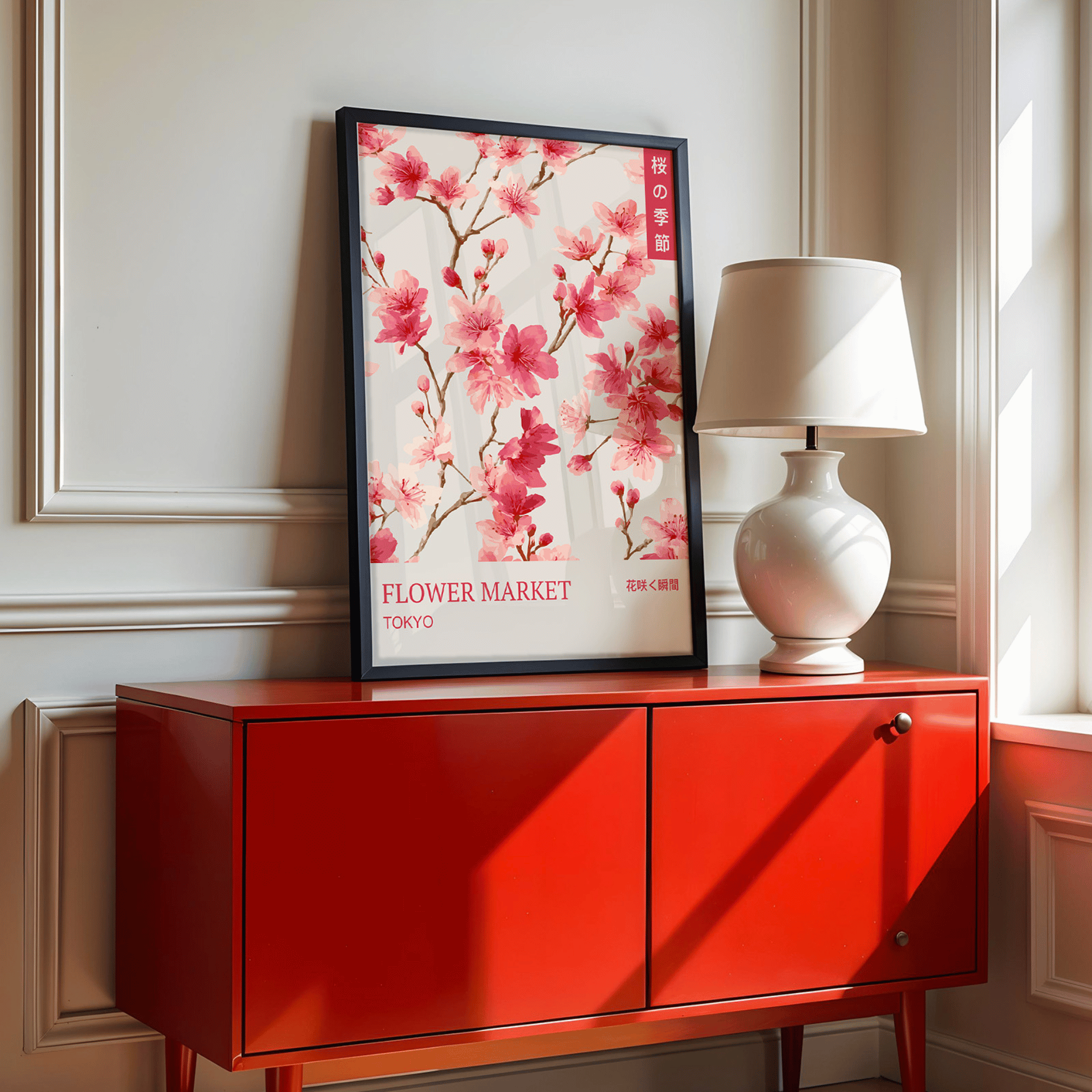 Poster Set „Tokyo Bloom“ – Kunst trifft florale Leichtigkeit