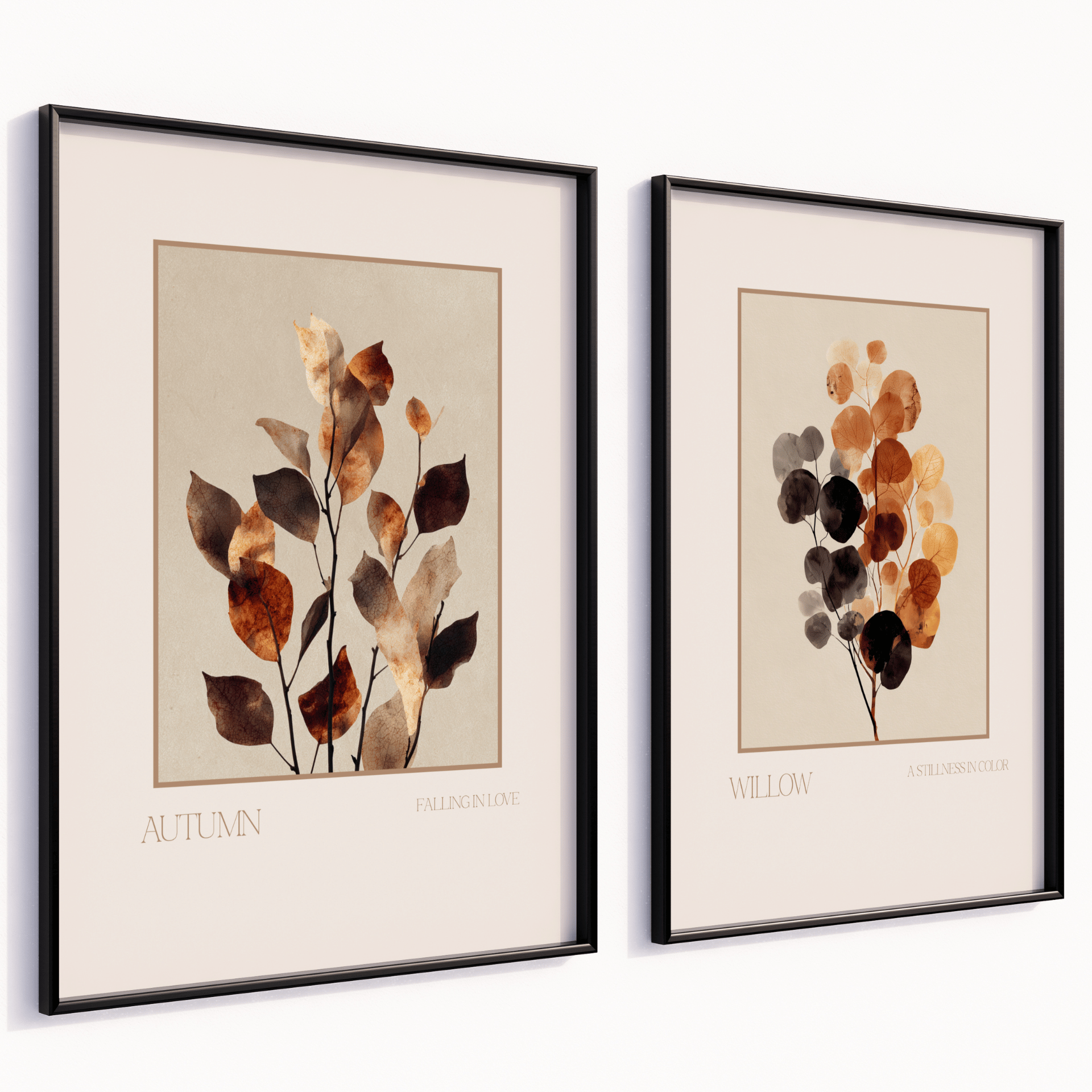 Poster Set „Autumn Calm“ – Zeitlose Naturmotive in Erdtönen