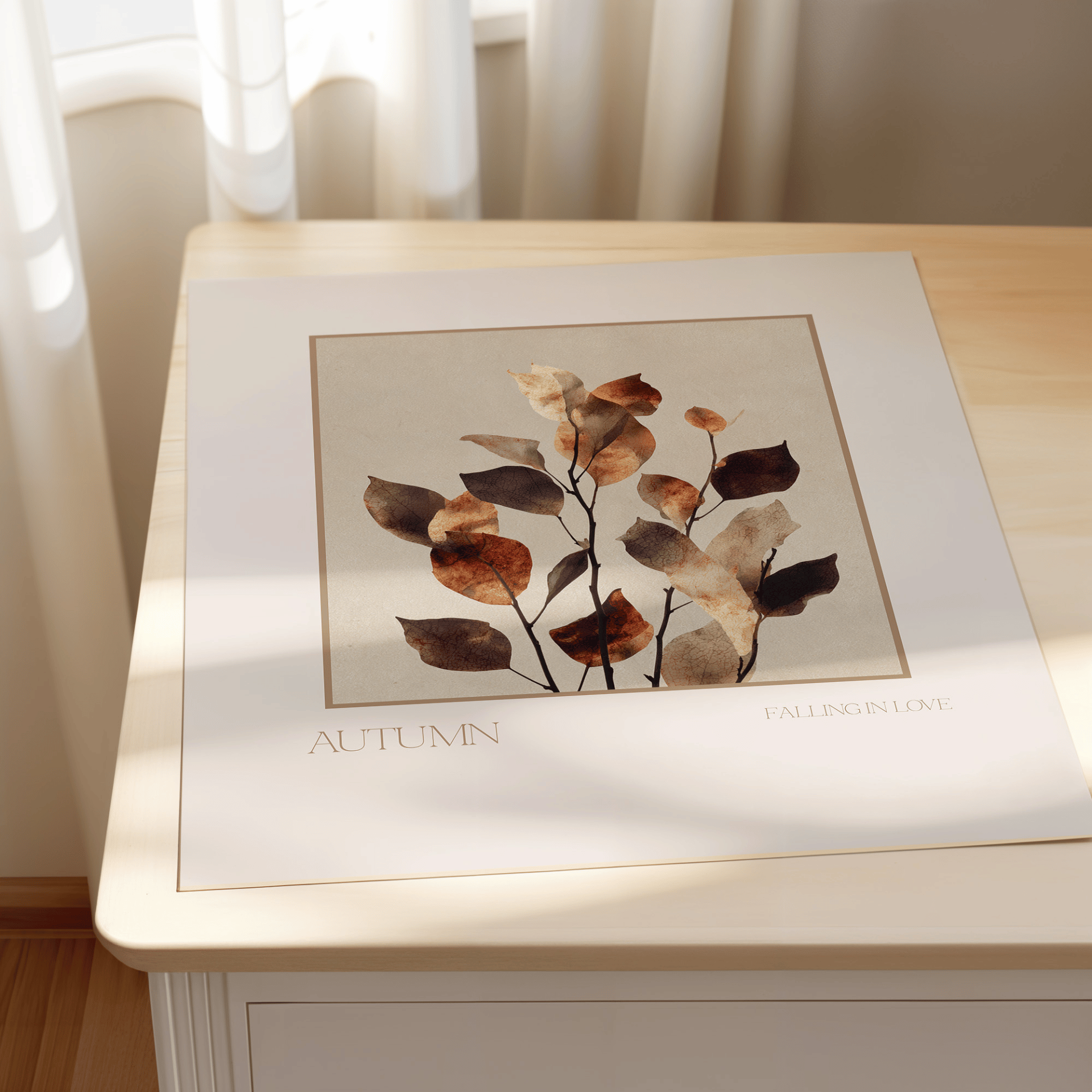 Poster Set „Autumn Calm“ – Zeitlose Naturmotive in Erdtönen