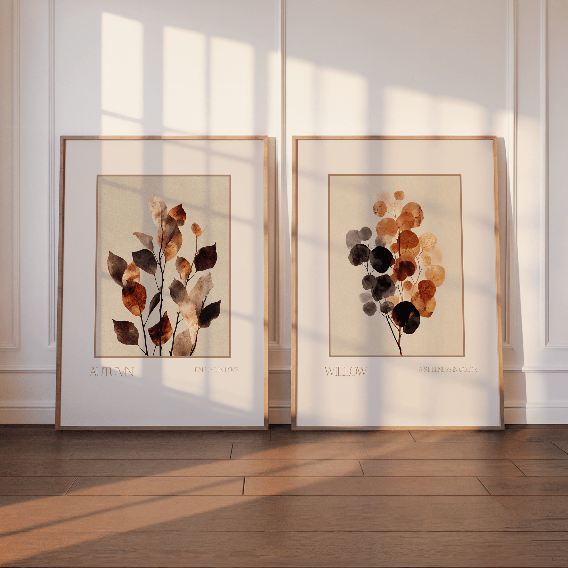 Poster Set „Autumn Calm“ – Zeitlose Naturmotive in Erdtönen