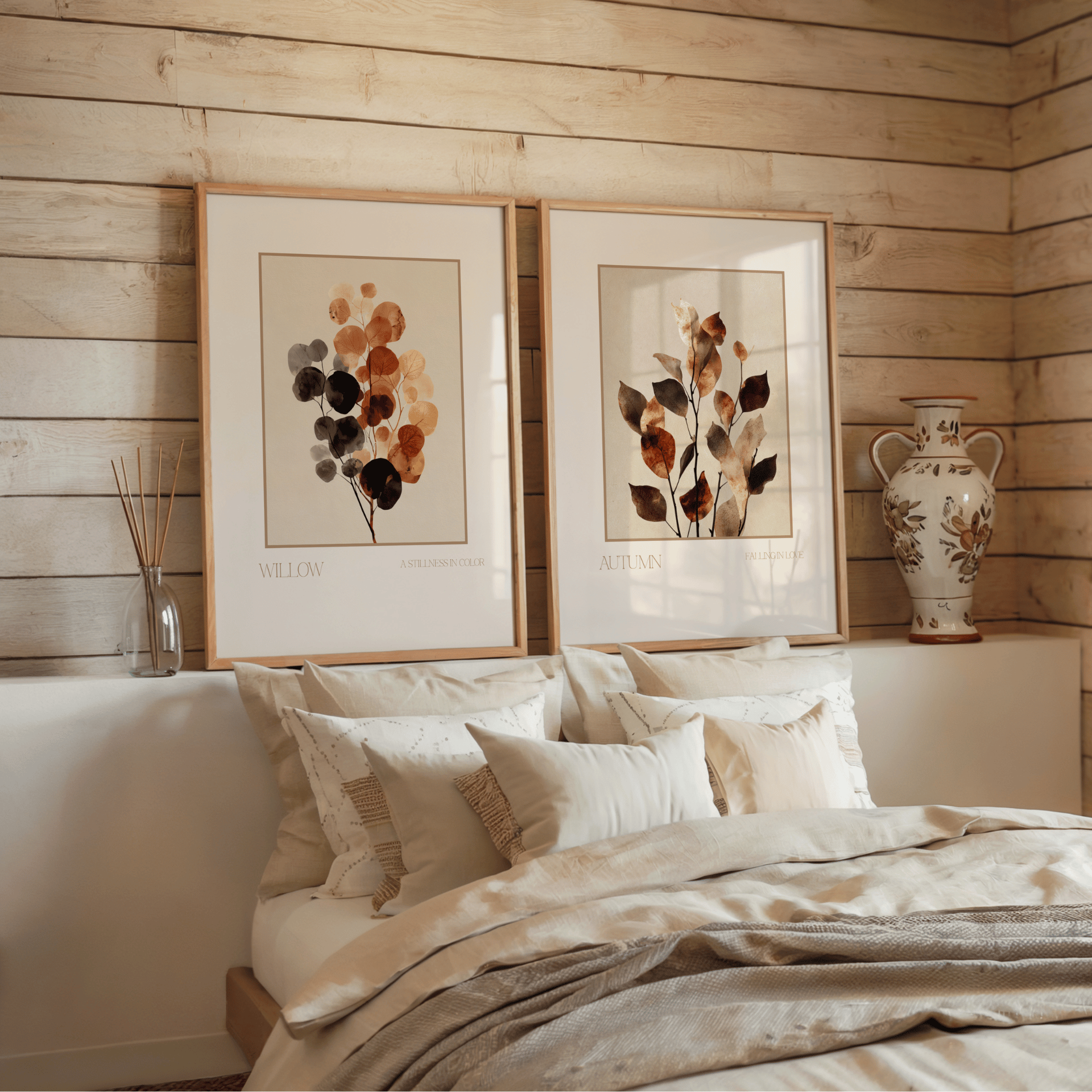 Poster Set „Autumn Calm“ – Zeitlose Naturmotive in Erdtönen