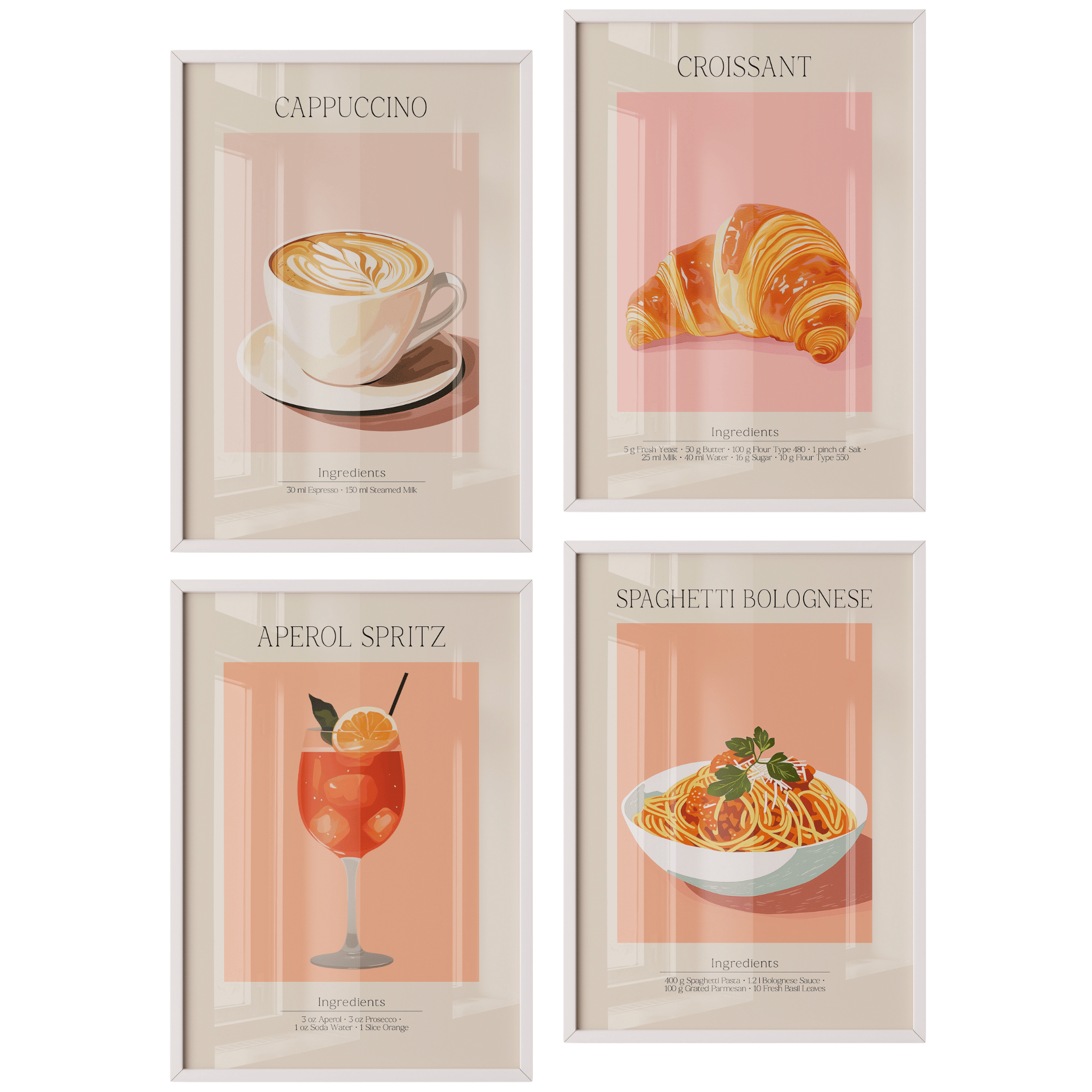 Poster Set „Küchenparty“ – Genussmomente für dein Zuhause