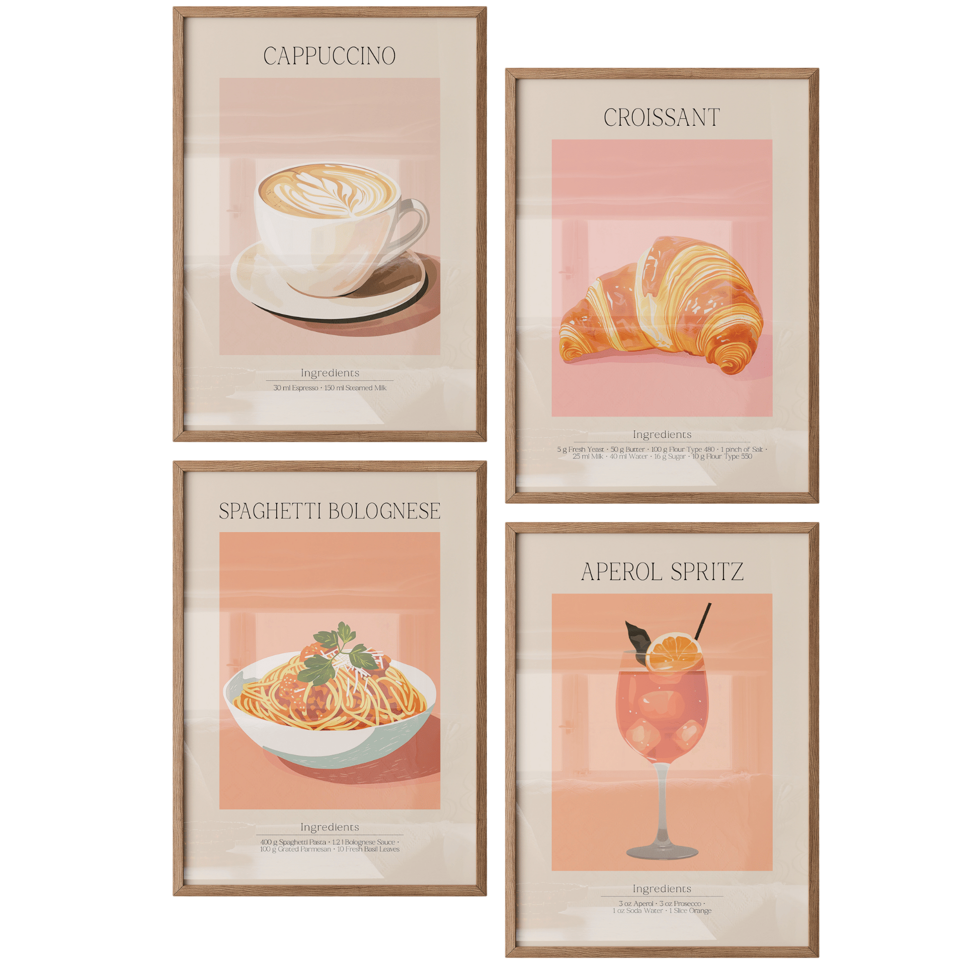 Poster Set „Küchenparty“ – Genussmomente für dein Zuhause