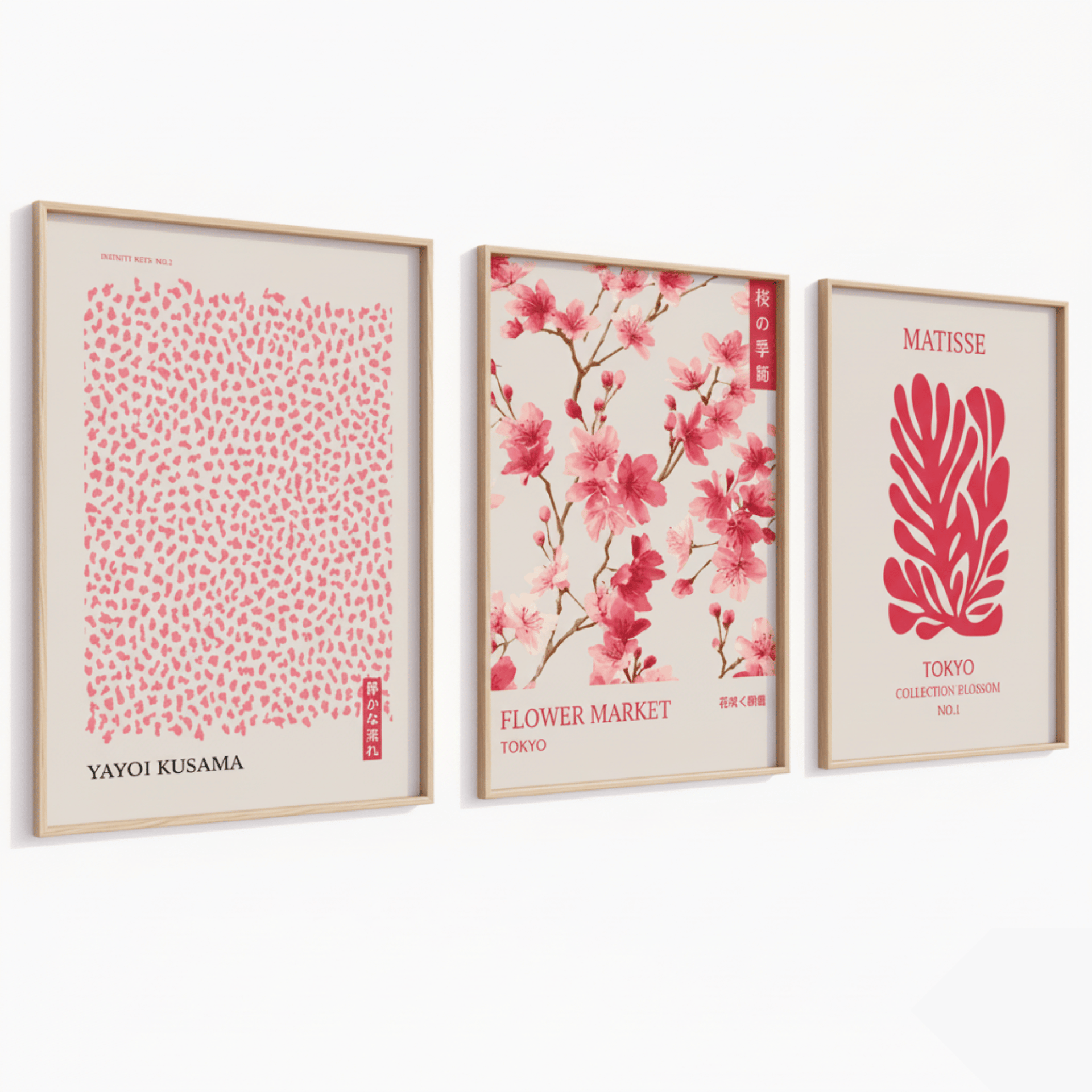 Poster Set „Tokyo Bloom“ – Kunst trifft florale Leichtigkeit