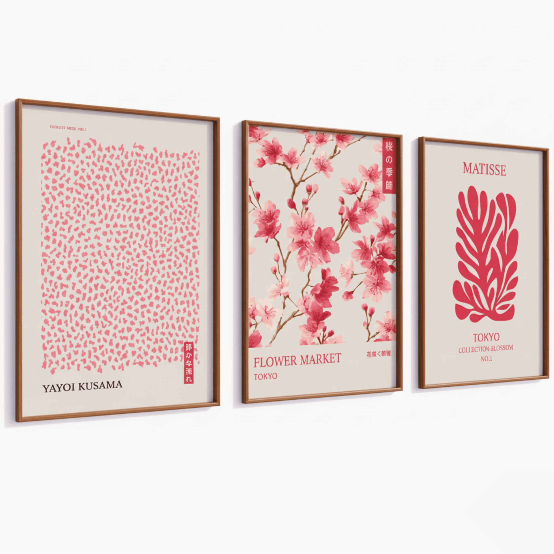 Poster Set „Tokyo Bloom“ – Kunst trifft florale Leichtigkeit