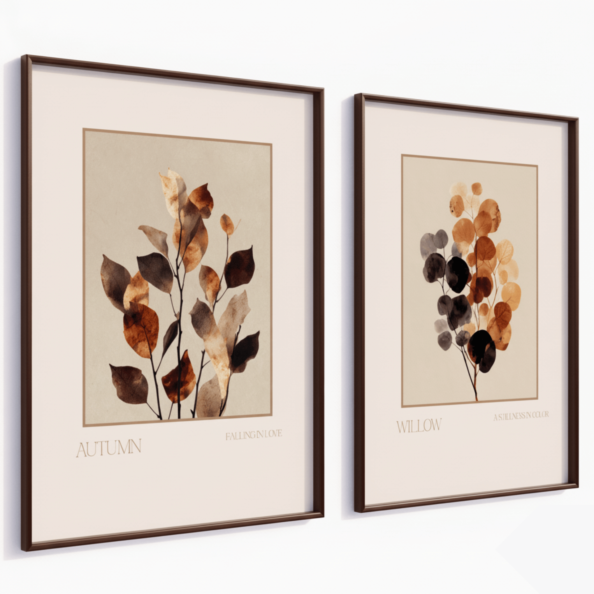 Poster Set „Autumn Calm“ – Zeitlose Naturmotive in Erdtönen