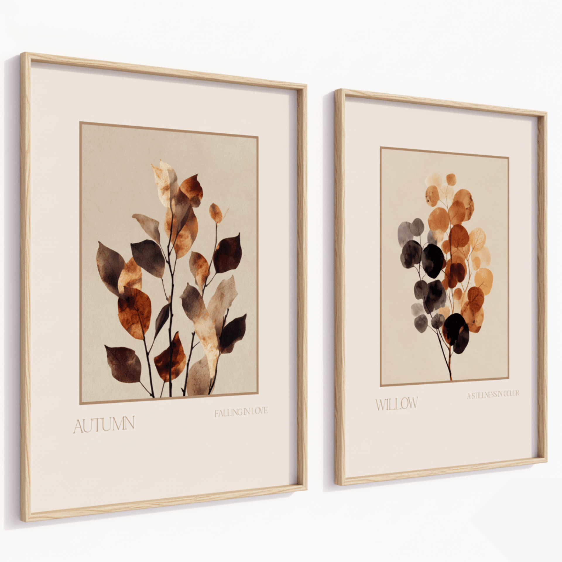 Poster Set „Autumn Calm“ – Zeitlose Naturmotive in Erdtönen