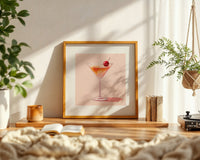 Cocktailglas Kirsche Pastell