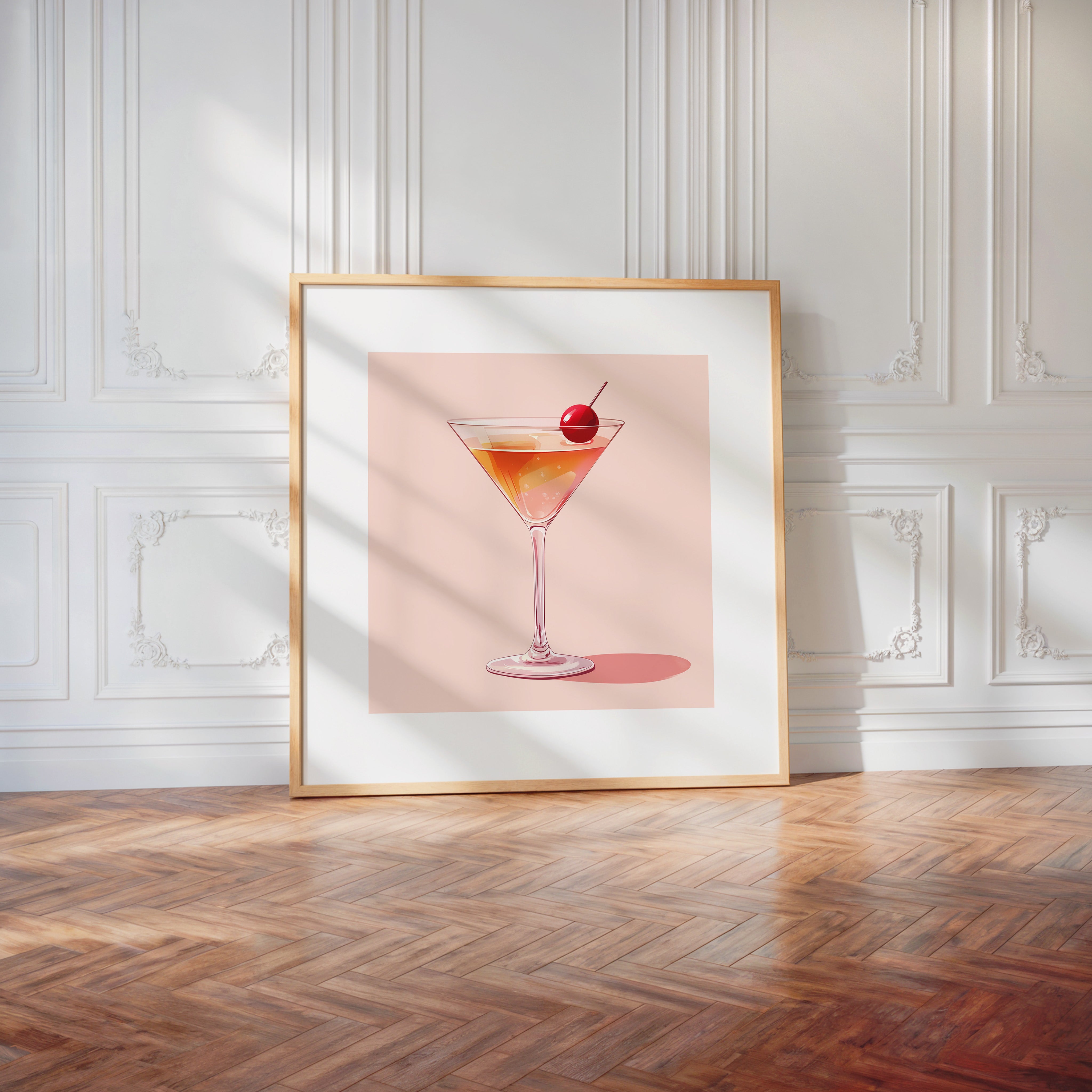 Cocktailglas Kirsche Pastell