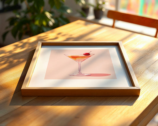 Cocktailglas Kirsche Pastell