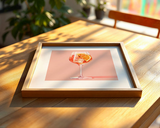 Cocktailglas Orange Aquarell