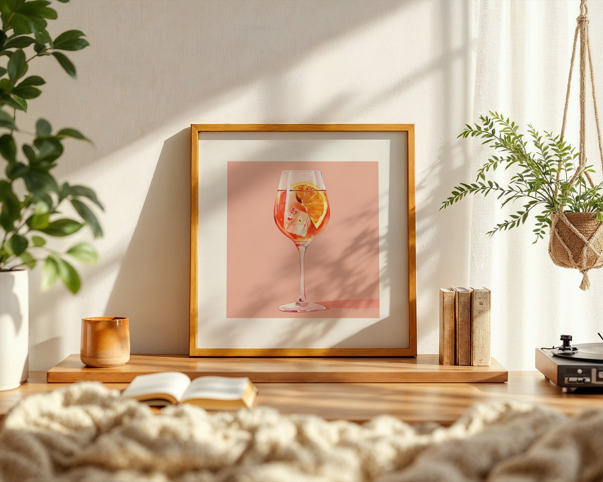 Cocktailglas Orange Aquarell