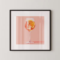 Cocktailglas Orange Aquarell