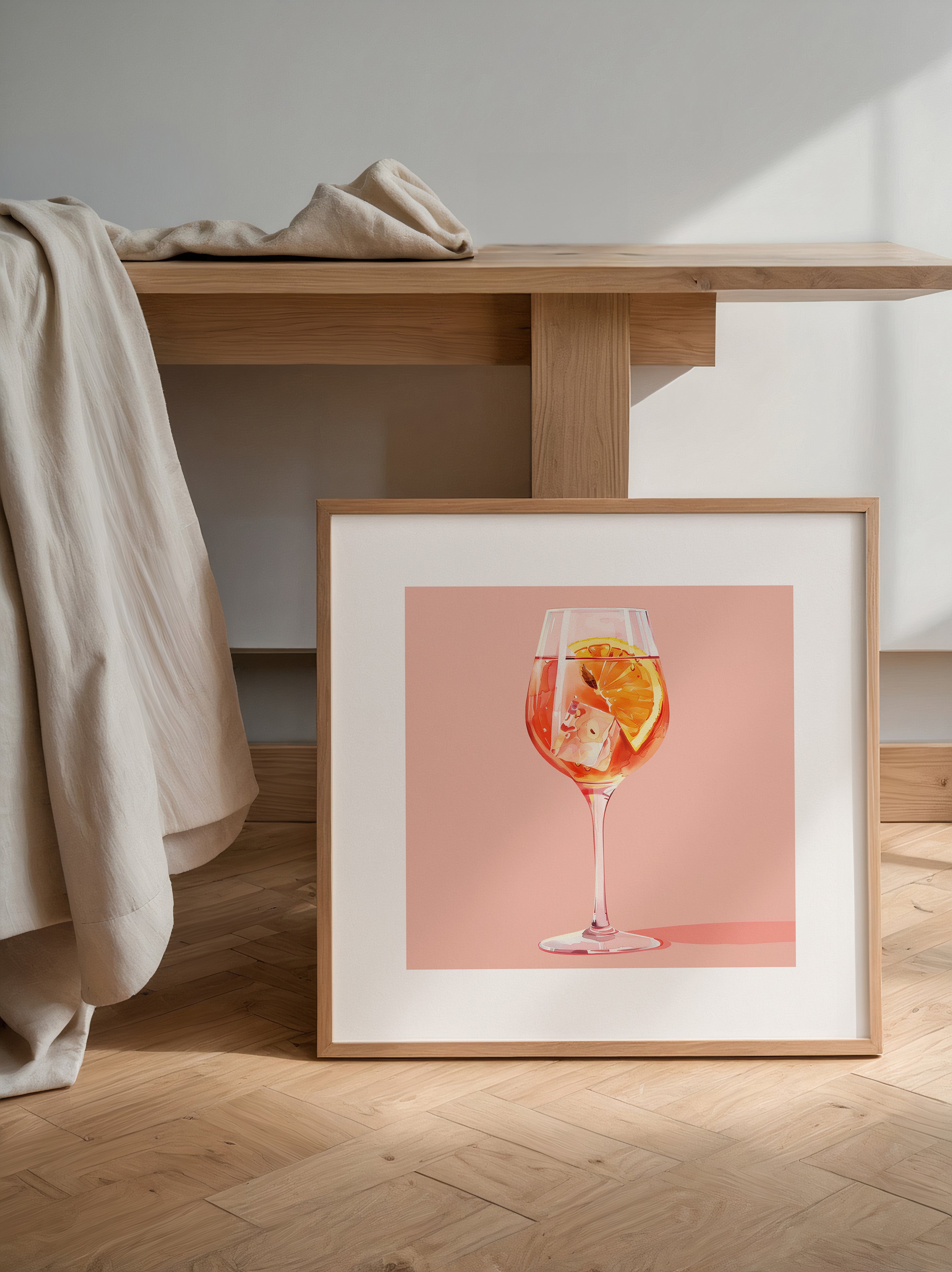 Cocktailglas Orange Aquarell