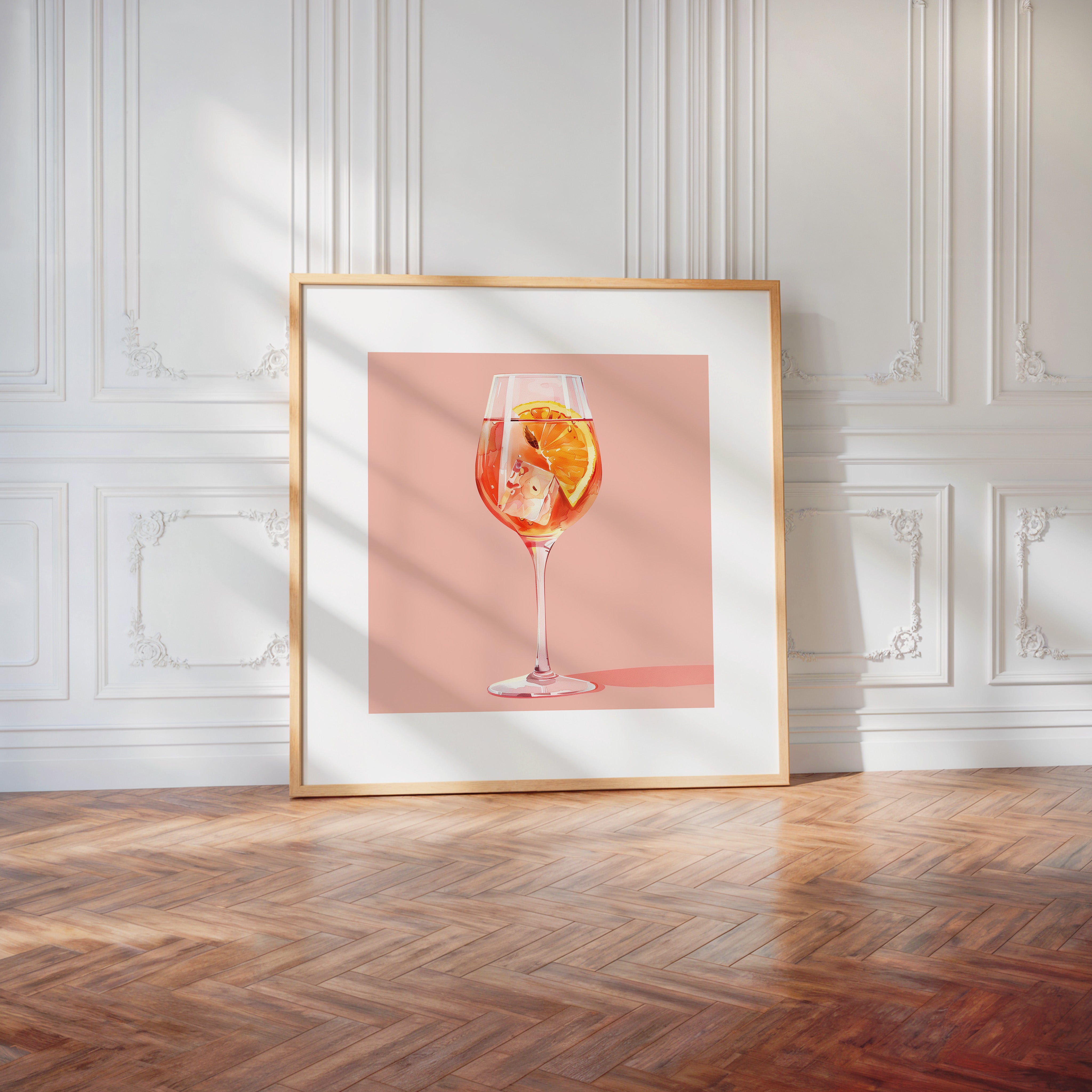 Cocktailglas Orange Aquarell