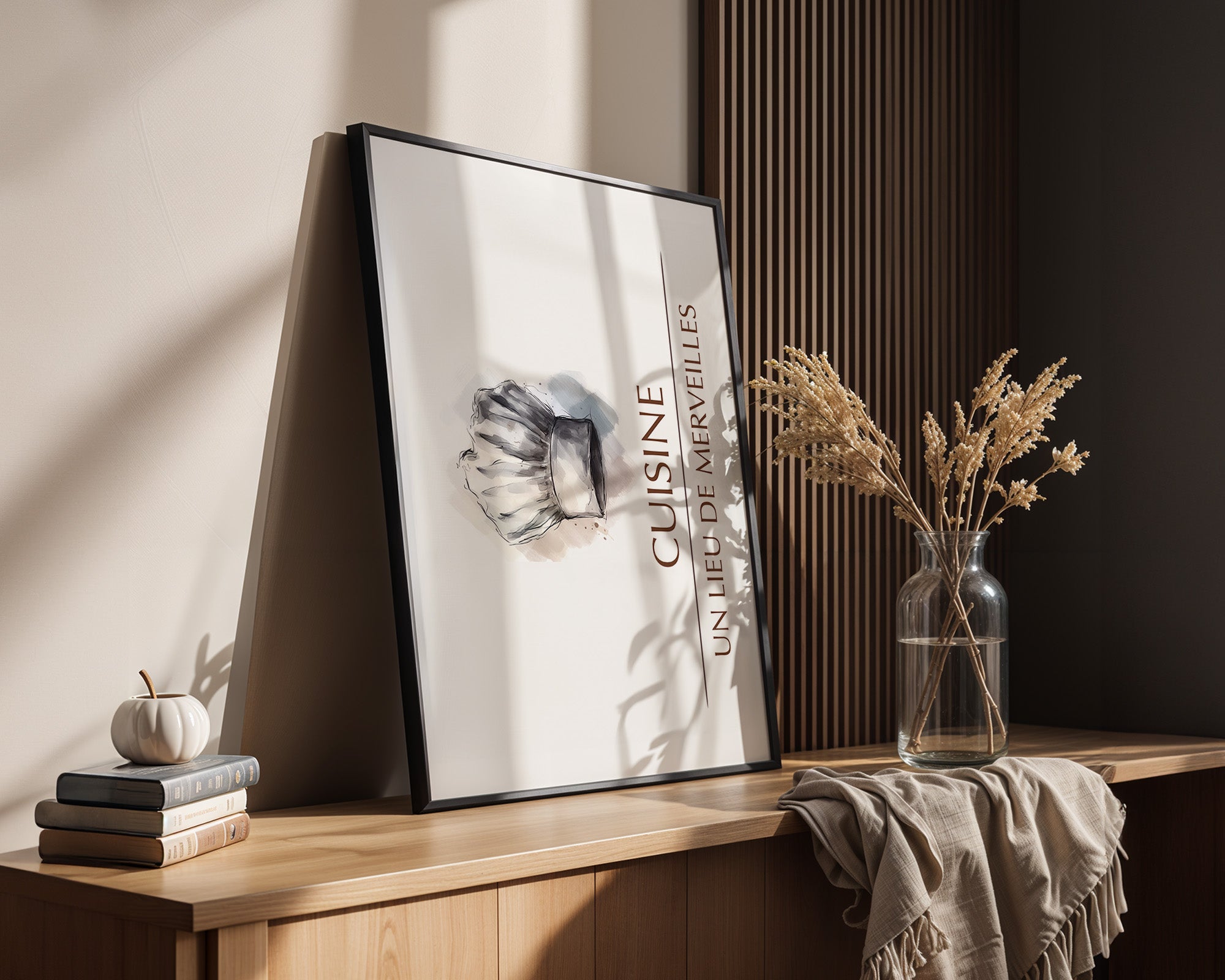 Kochmütze Aquarell Vintage