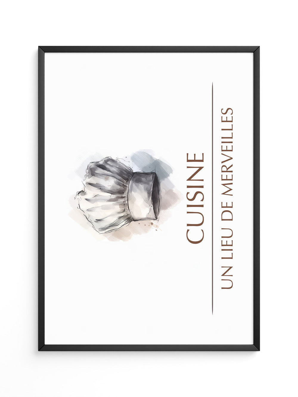 Kochmütze Aquarell Vintage