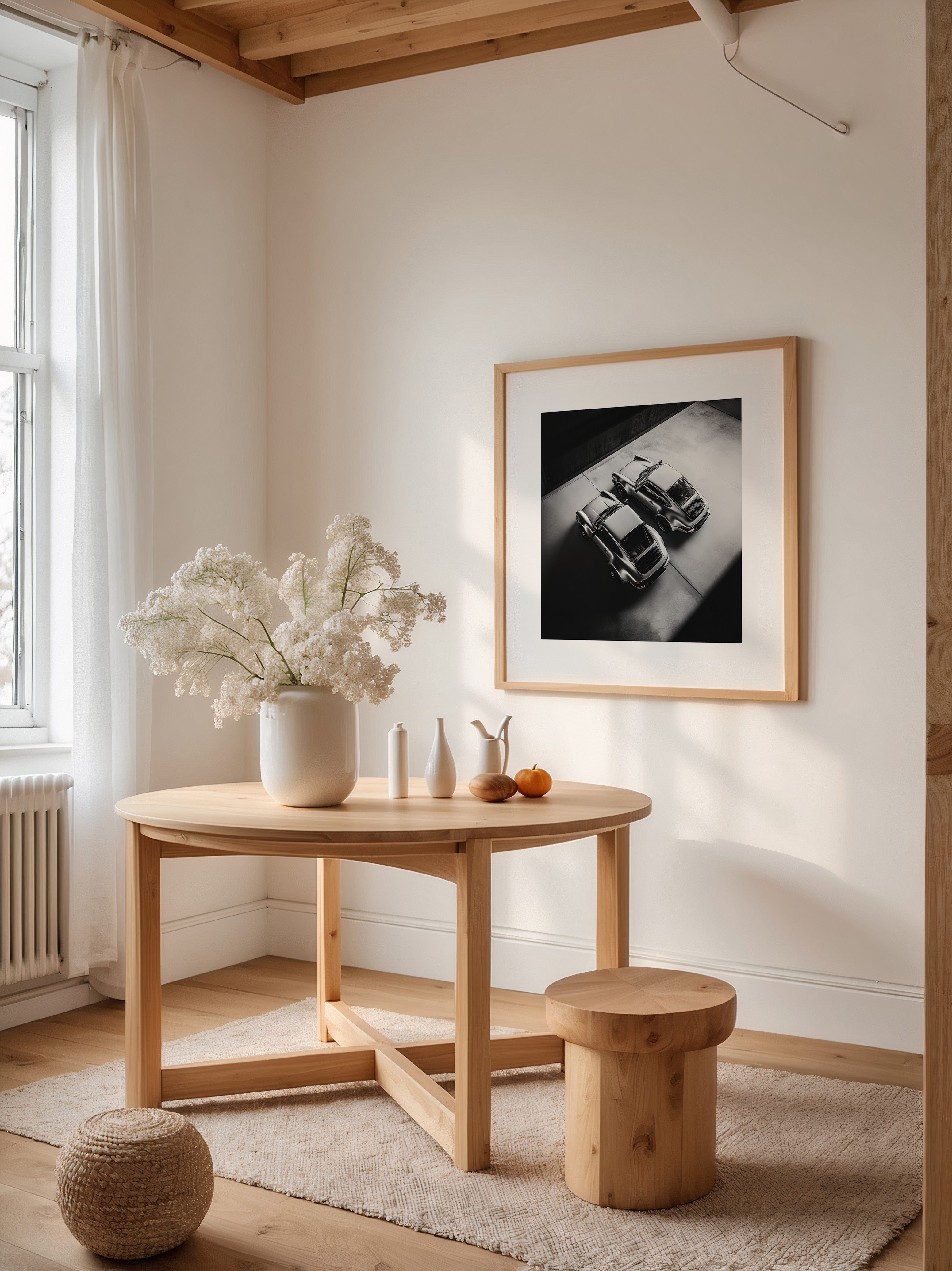 Porsche Duo Draufsicht S/W