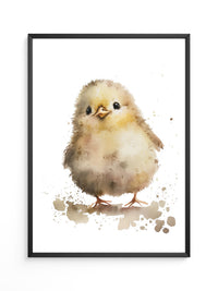 Küken Aquarell zart
