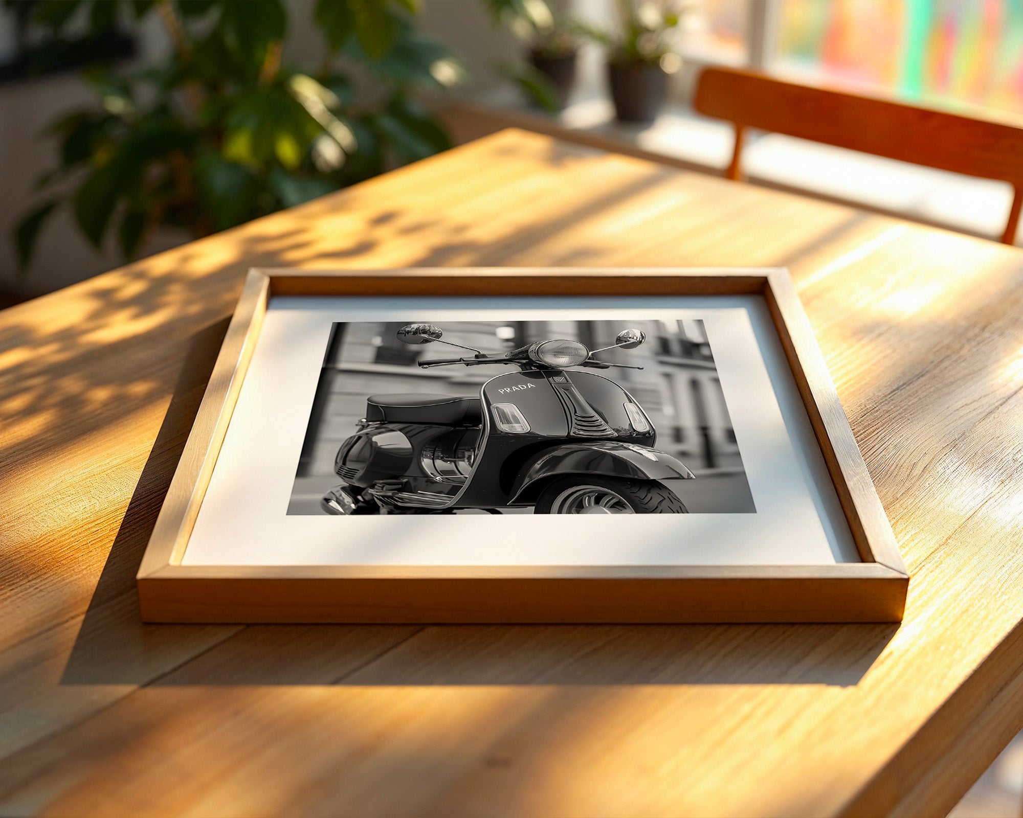 Roller Nostalgie Schwarzweiß