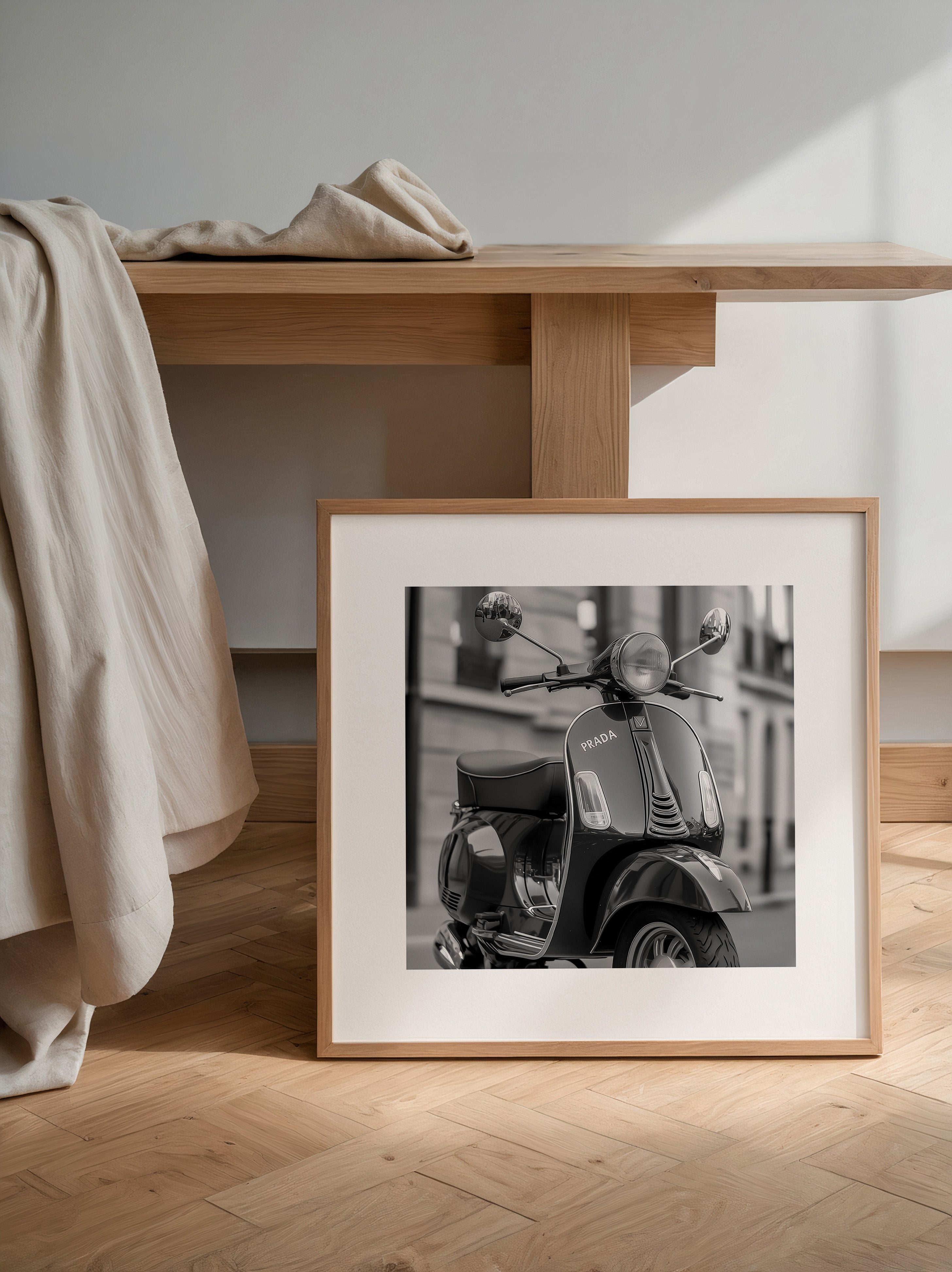 Roller Nostalgie Schwarzweiß