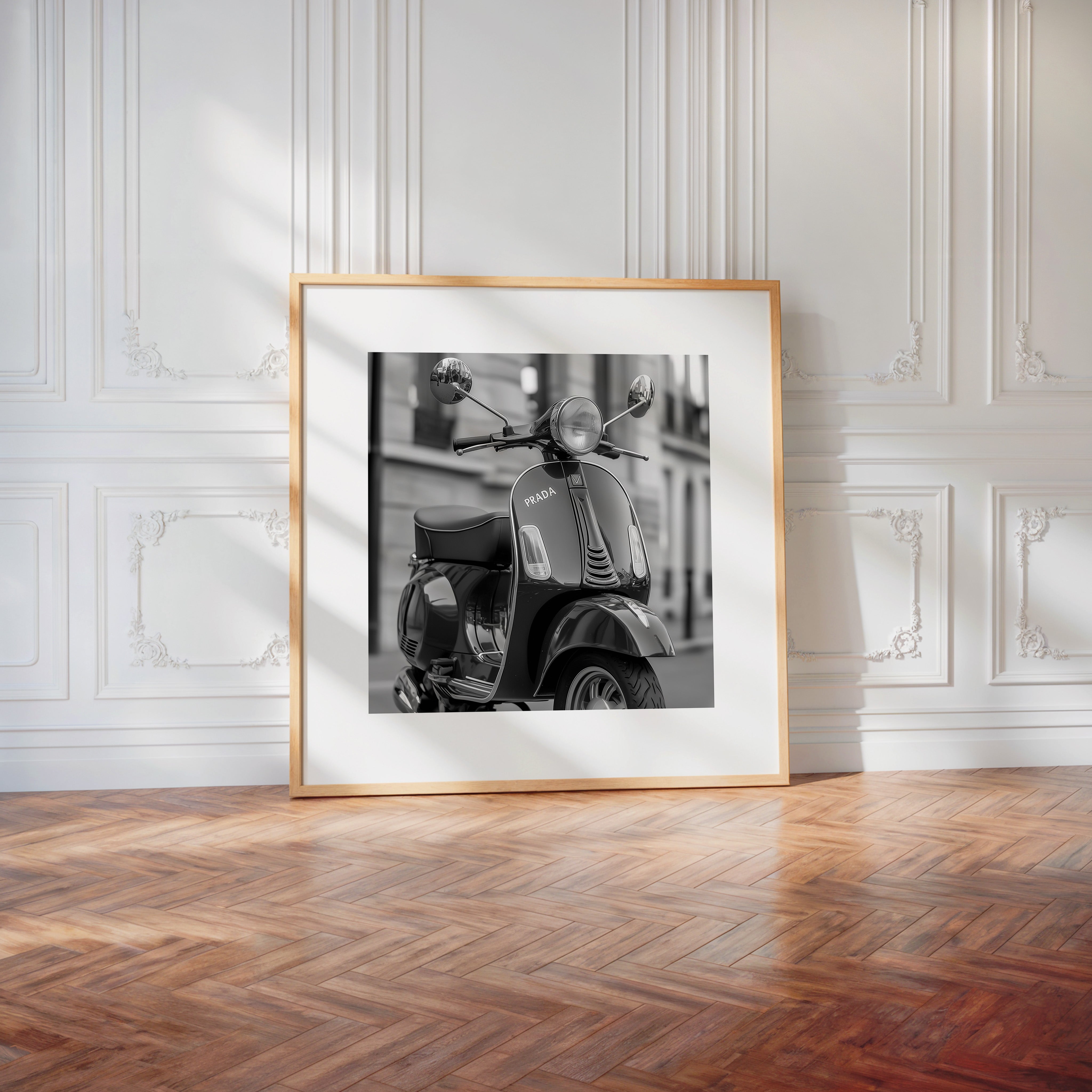 Roller Nostalgie Schwarzweiß