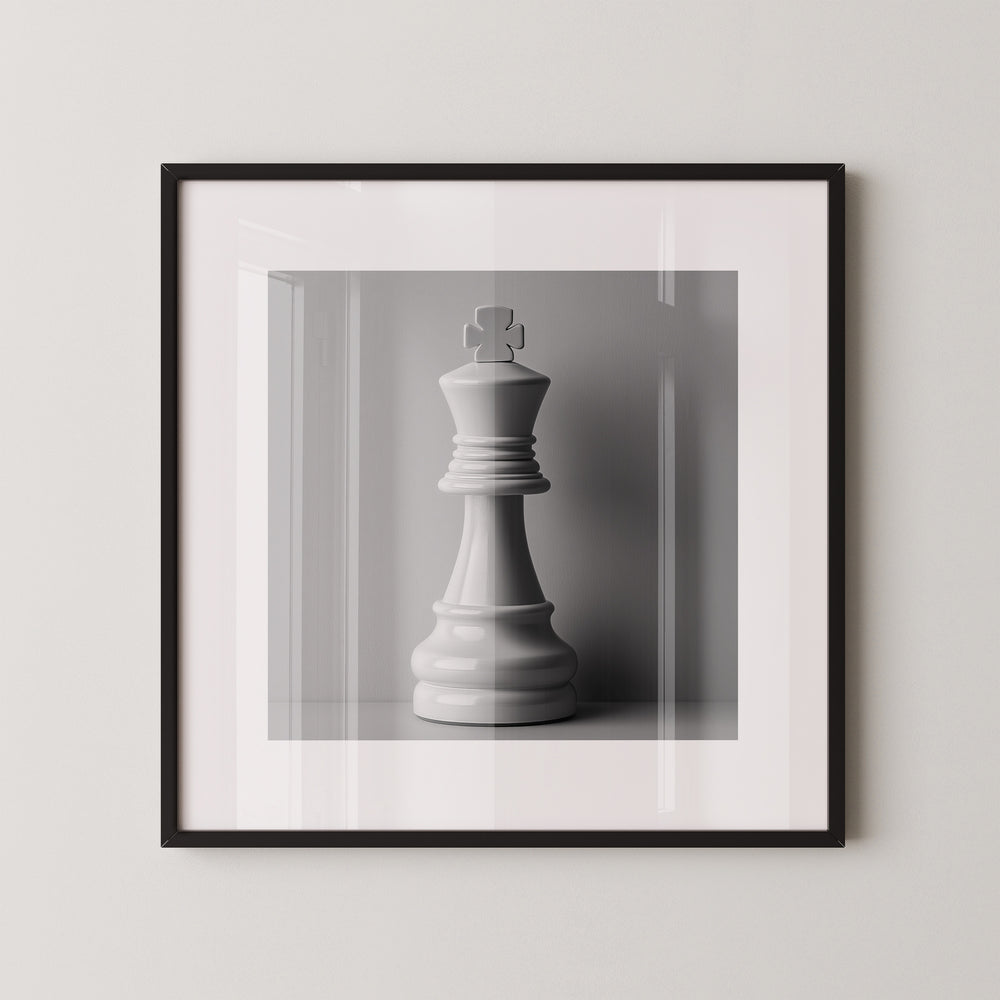 Schachfigur König Minimalistisch