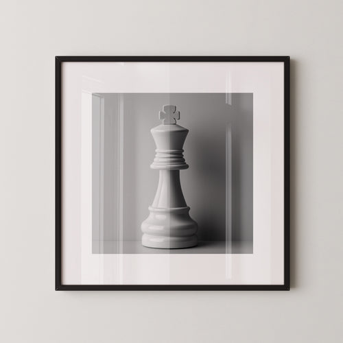 Schachfigur König Minimalistisch