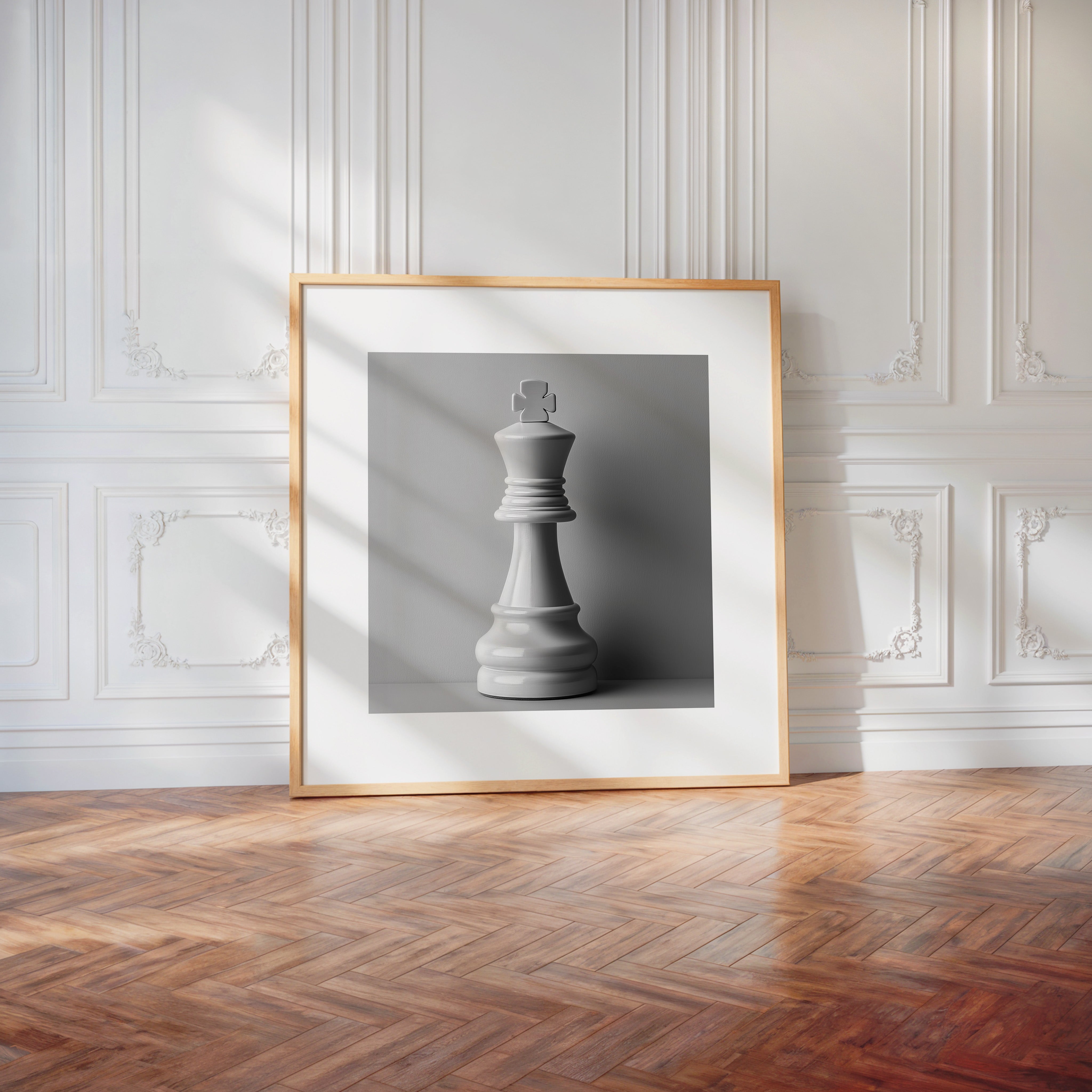 Schachfigur König Minimalistisch