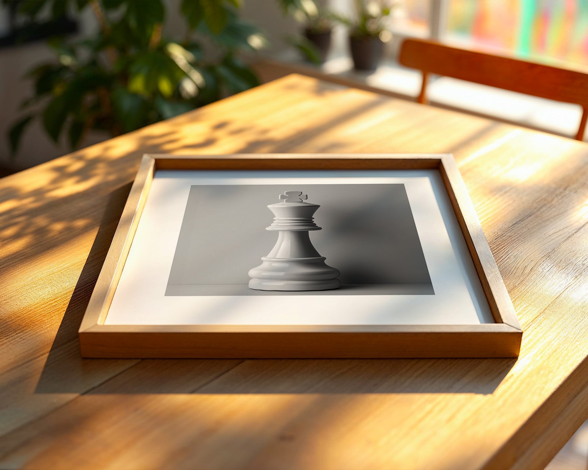 Schachfigur König Minimalistisch