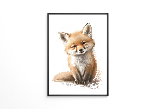Fuchswelpe Aquarellartig