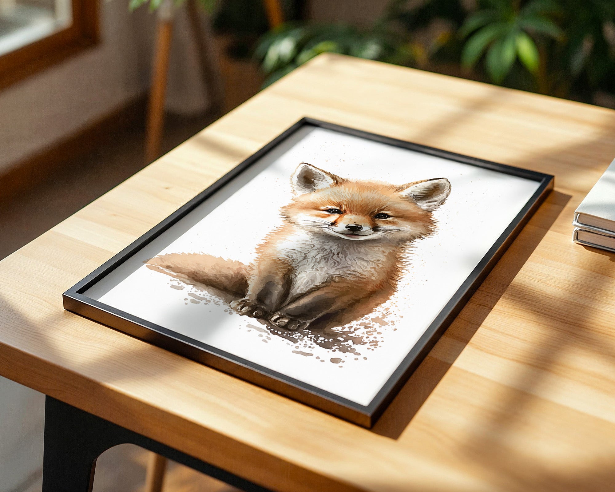 Fuchswelpe Aquarellartig