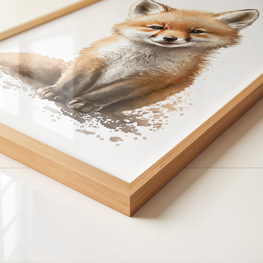 Fuchswelpe Aquarellartig