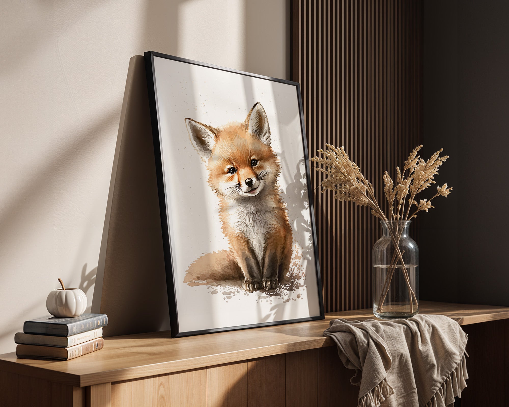 Fuchswelpe Aquarellartig