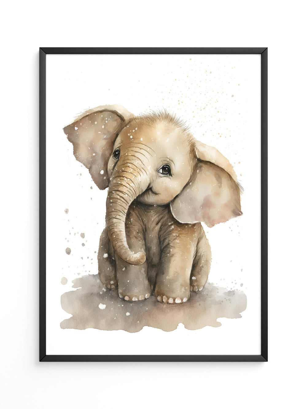 Niedliches Elefantenbaby Aquarell