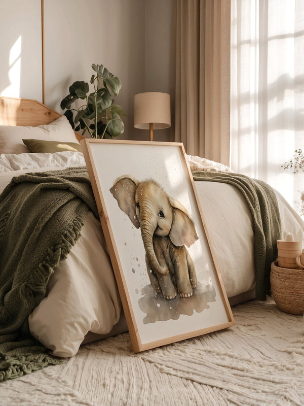 Niedliches Elefantenbaby Aquarell