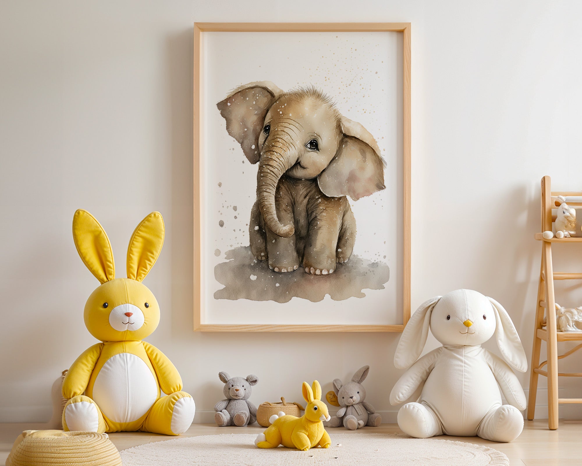 Niedliches Elefantenbaby Aquarell