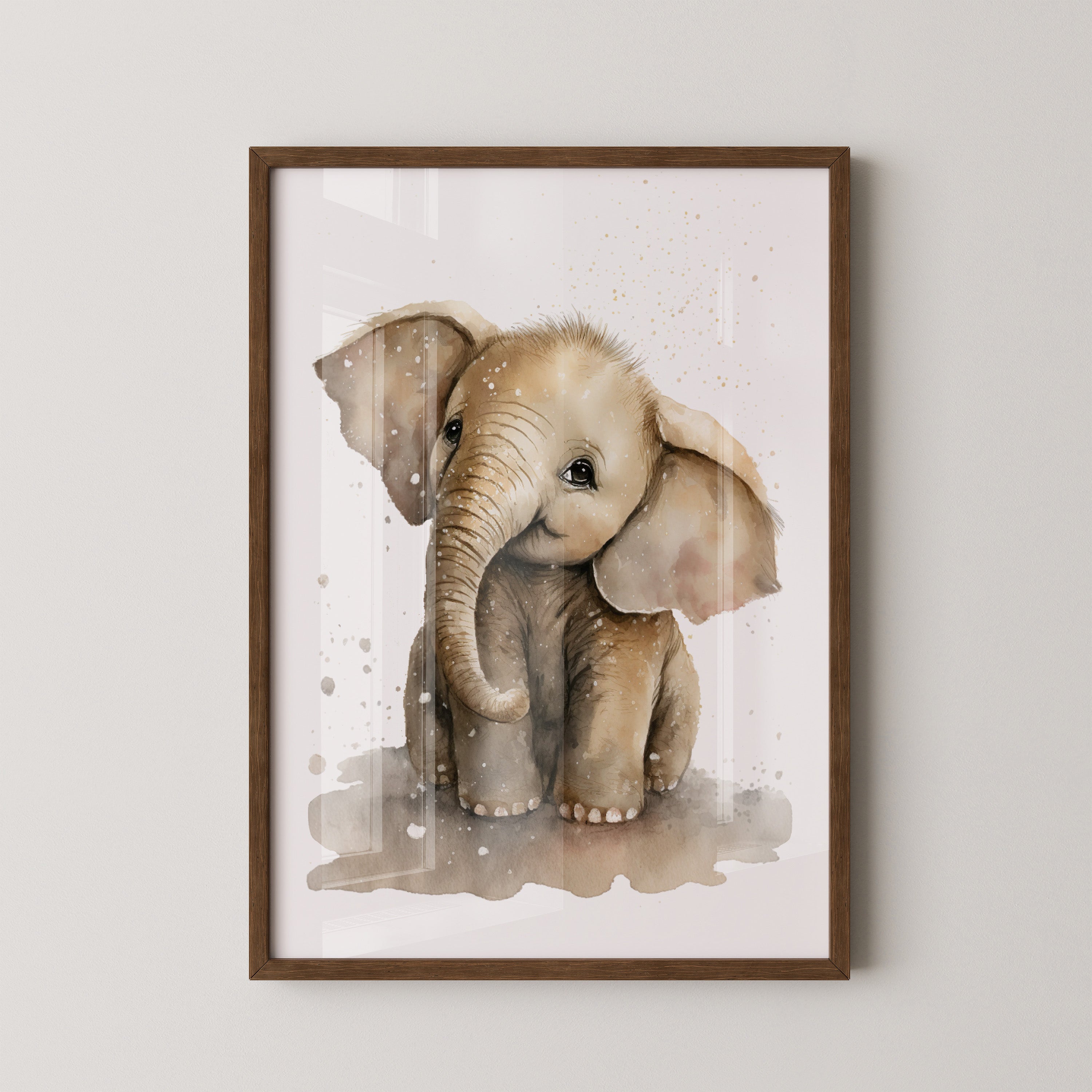 Niedliches Elefantenbaby Aquarell