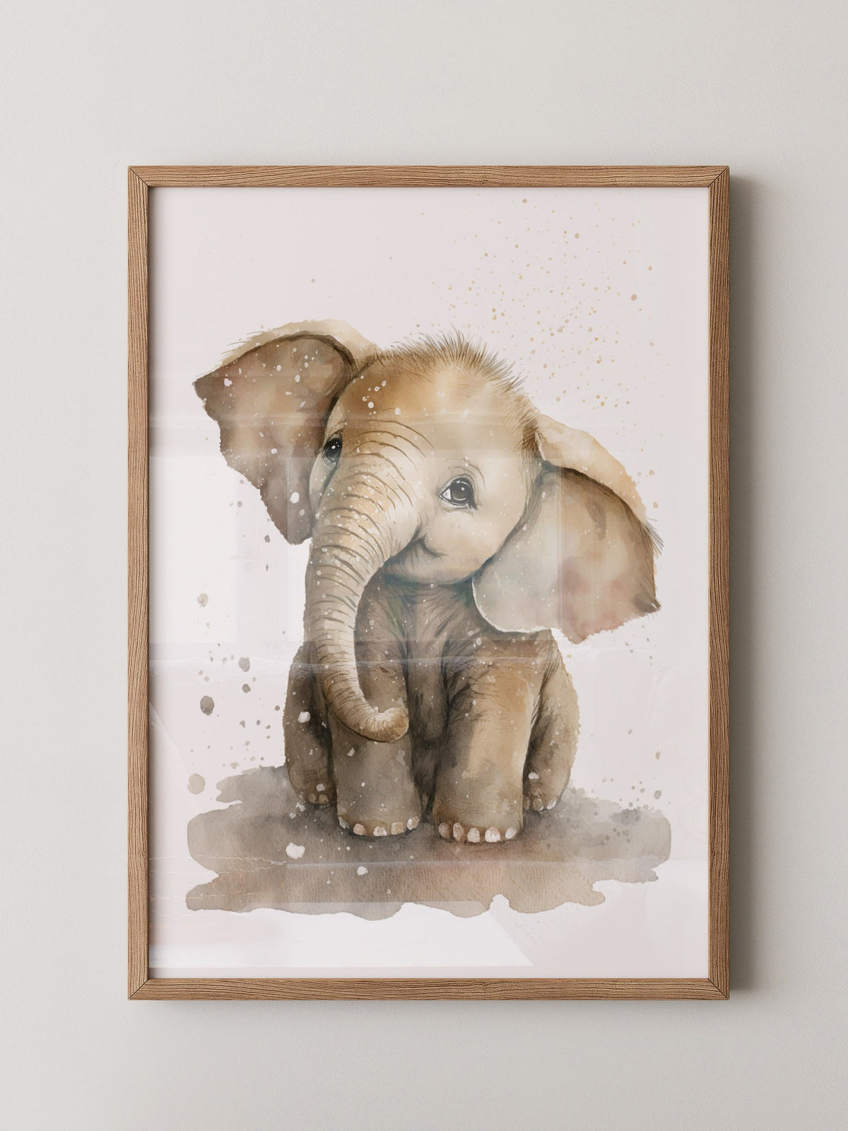 Niedliches Elefantenbaby Aquarell