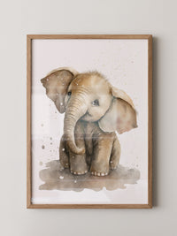 Niedliches Elefantenbaby Aquarell
