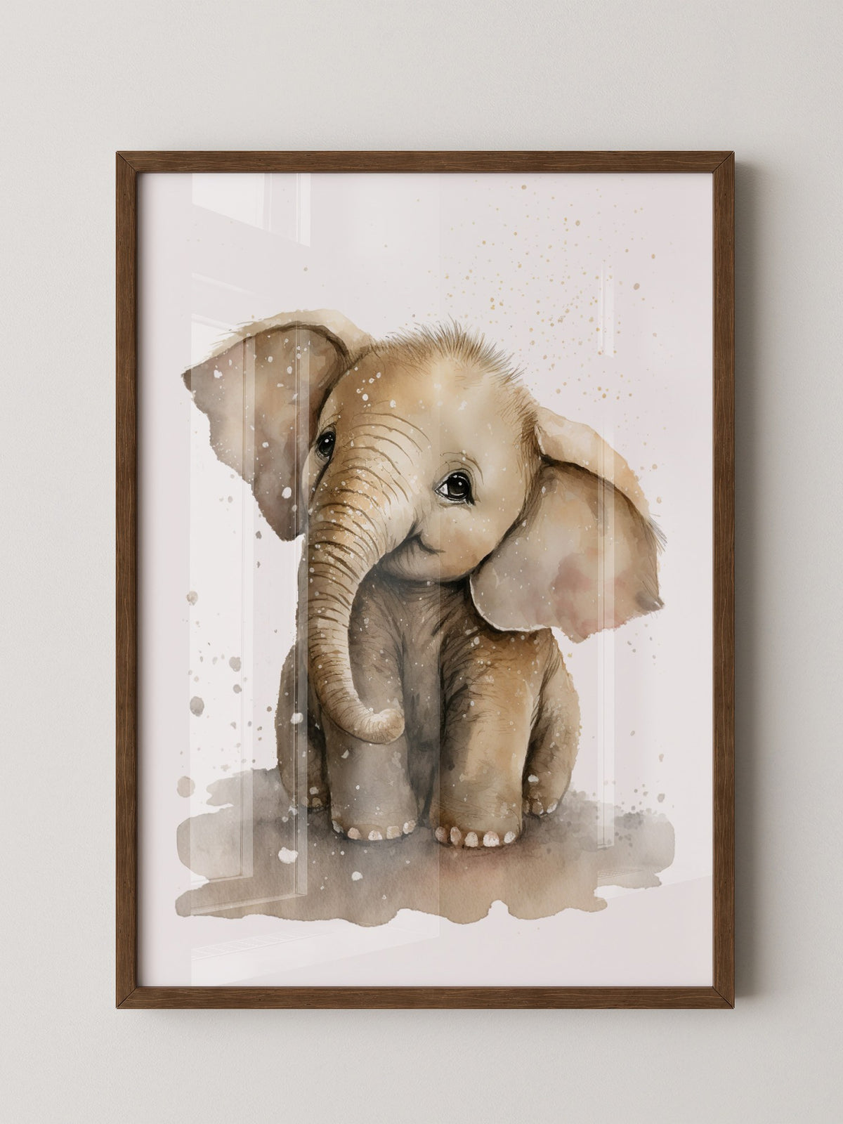 Niedliches Elefantenbaby Aquarell