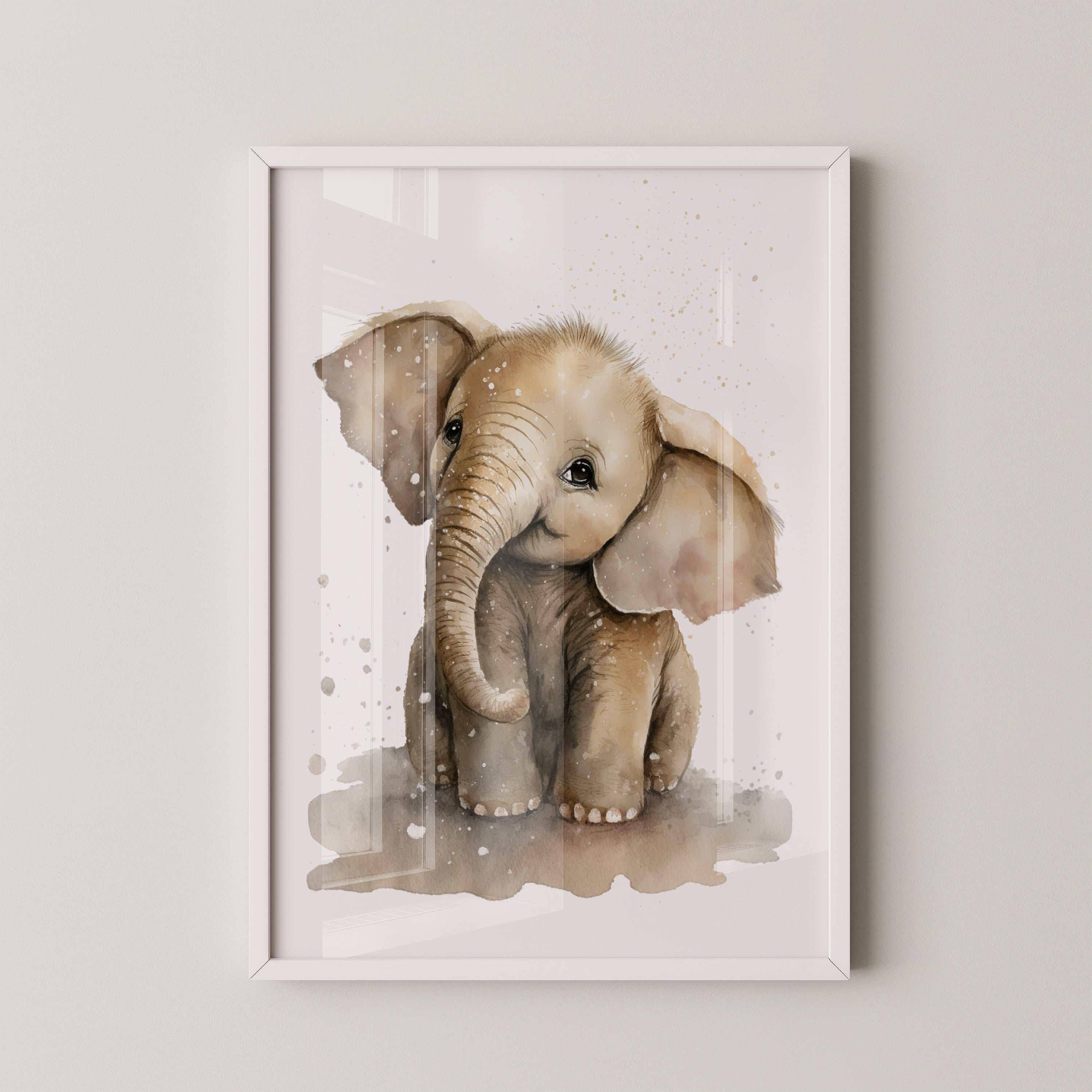 Niedliches Elefantenbaby Aquarell