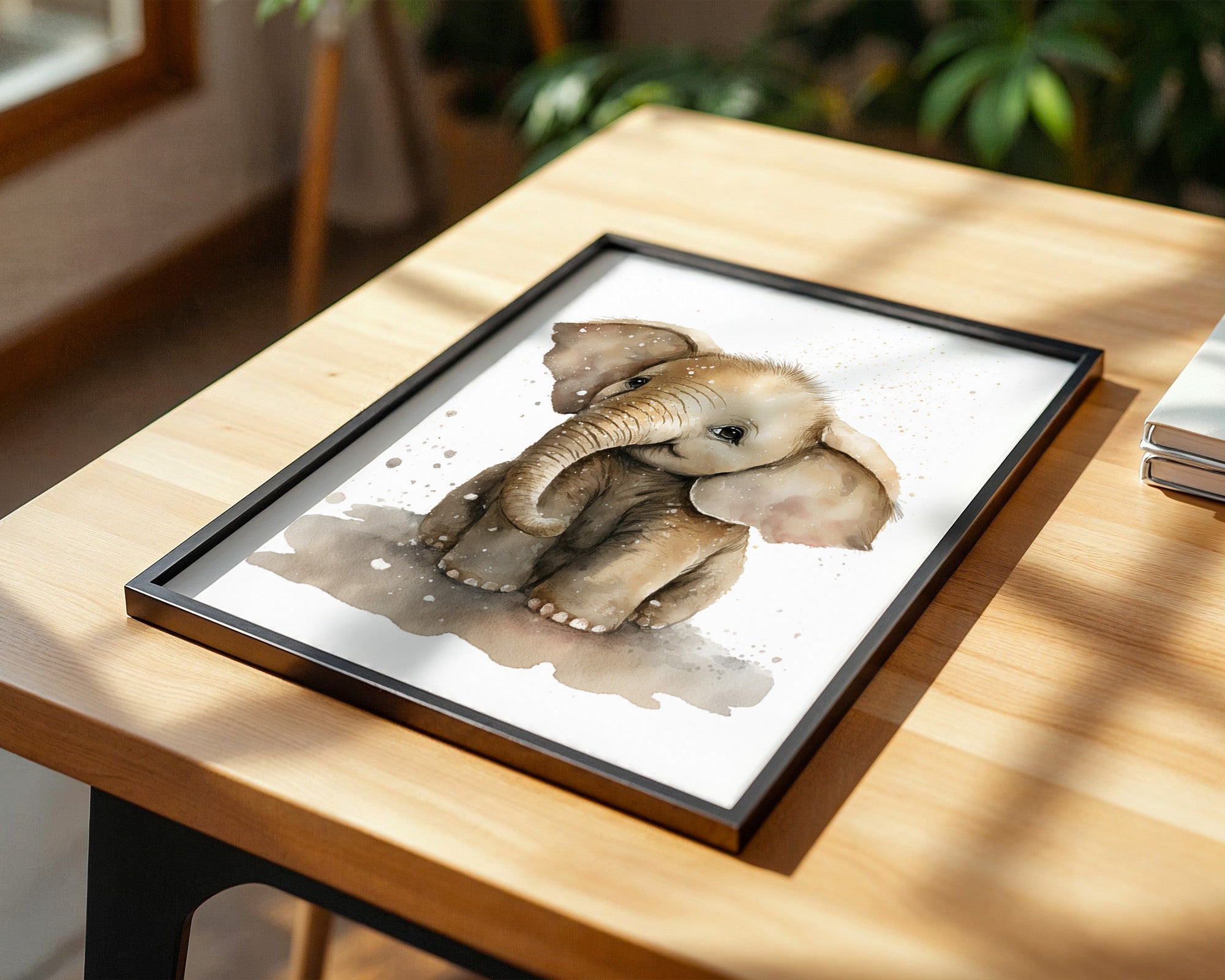 Niedliches Elefantenbaby Aquarell