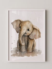 Niedliches Elefantenbaby Aquarell