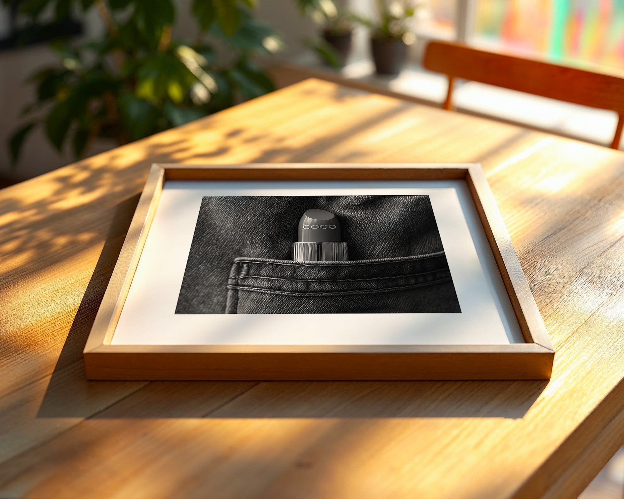 Coco Lippenstift Jeans Tasche