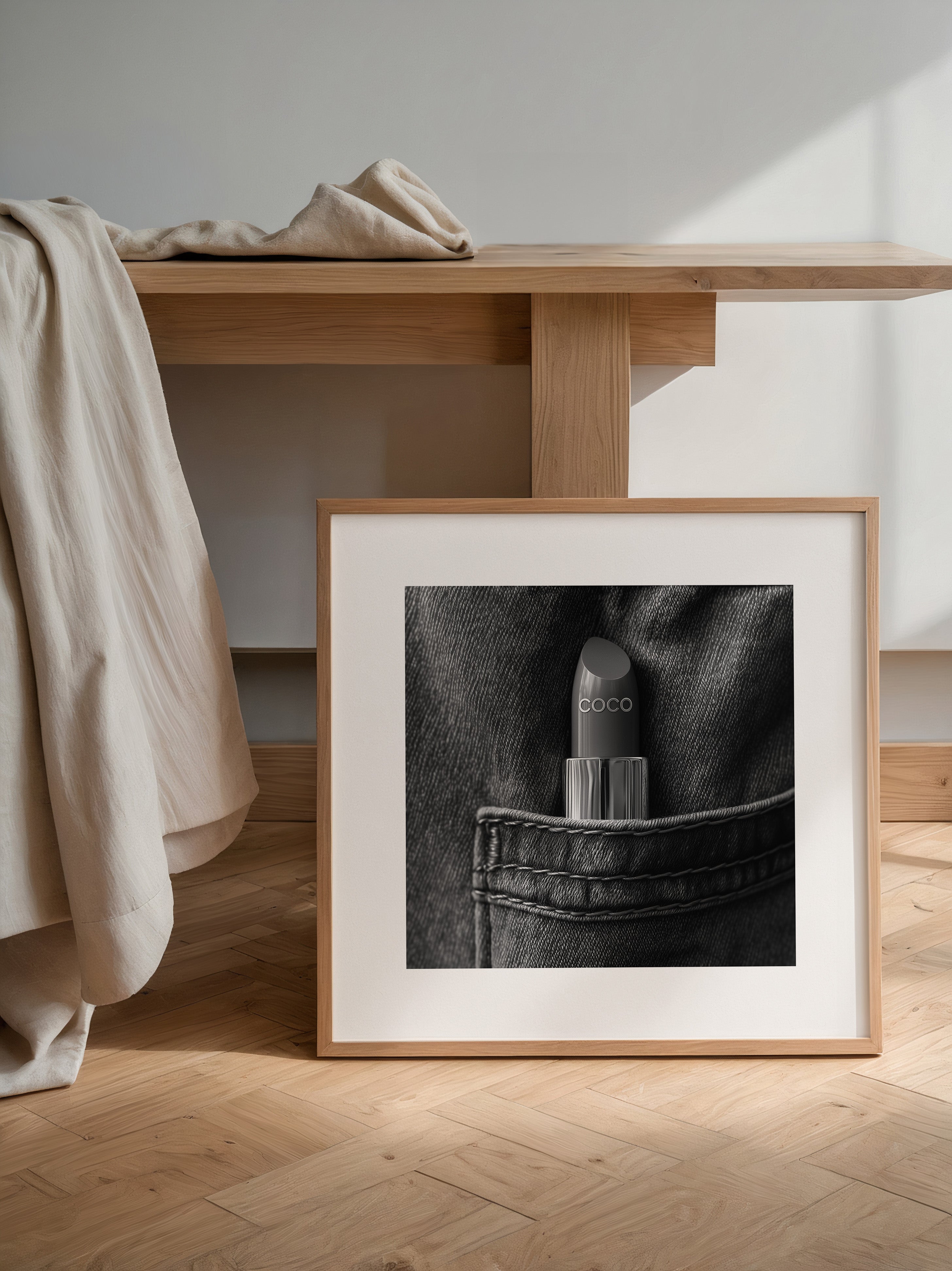 Coco Lippenstift Jeans Tasche