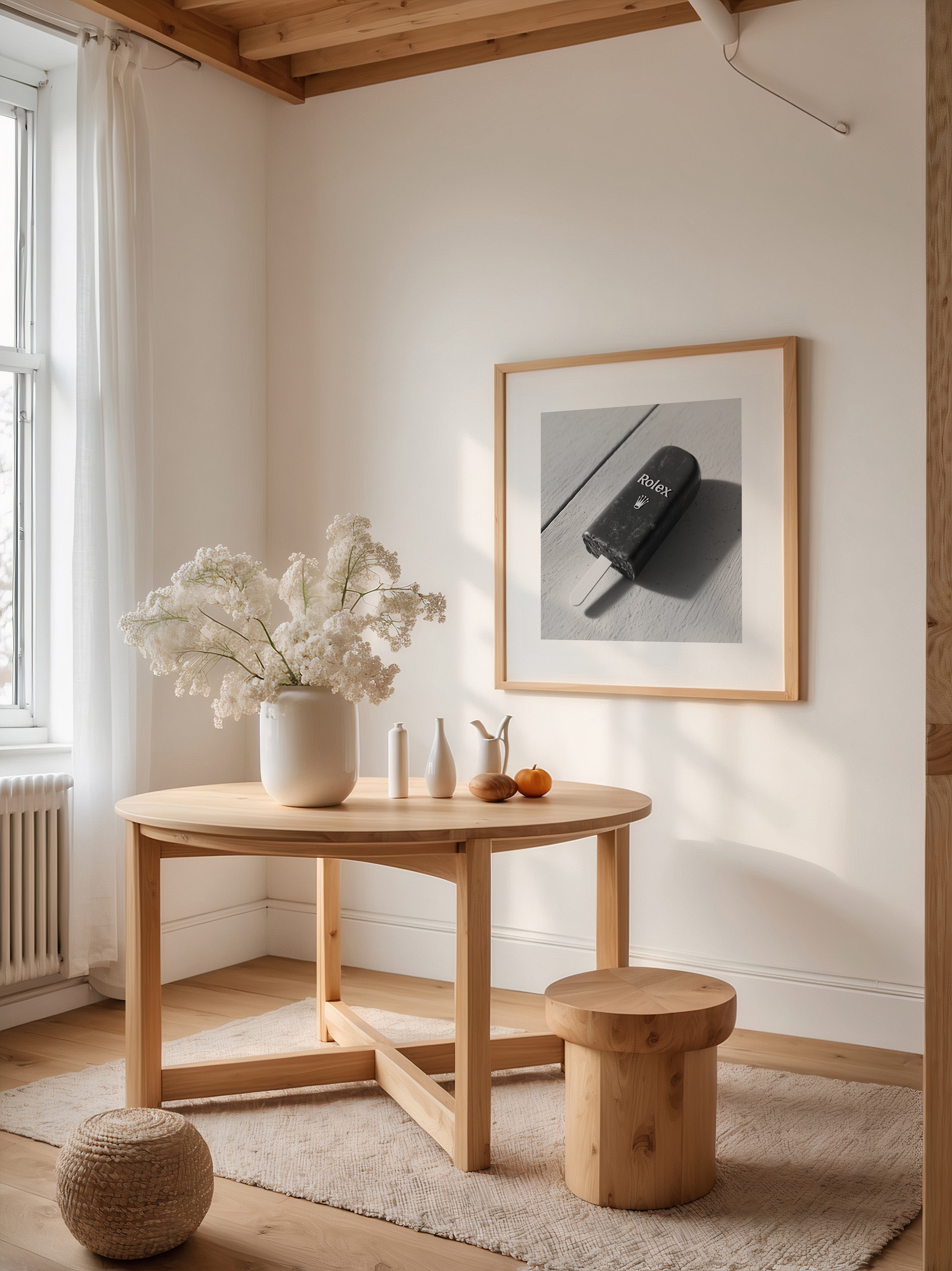 Eiscreme Schwarz Luxus