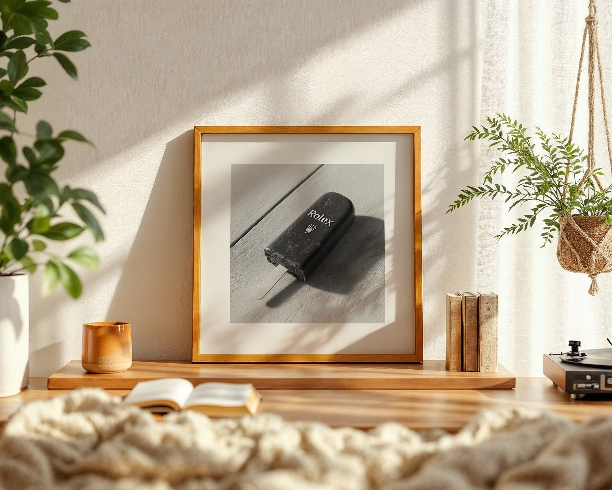 Eiscreme Schwarz Luxus